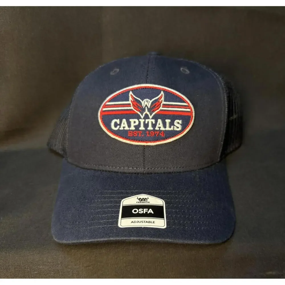 Washington Capitals Hat‎ Cap Snap Back Trucker Mesh NHL Hockey Men's
